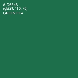 #1D6E4B - Green Pea Color Image