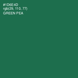 #1D6E4D - Green Pea Color Image