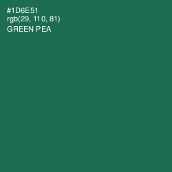 #1D6E51 - Green Pea Color Image