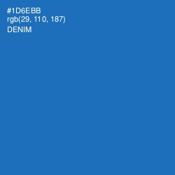 #1D6EBB - Denim Color Image
