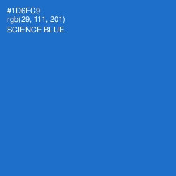 #1D6FC9 - Science Blue Color Image