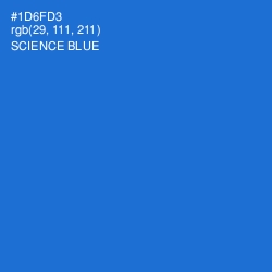 #1D6FD3 - Science Blue Color Image