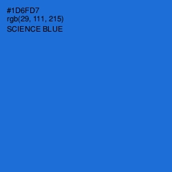 #1D6FD7 - Science Blue Color Image