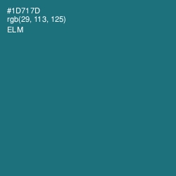 #1D717D - Elm Color Image