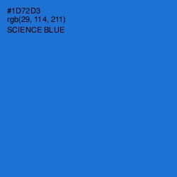 #1D72D3 - Science Blue Color Image