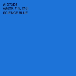 #1D73D8 - Science Blue Color Image