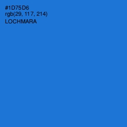 #1D75D6 - Lochmara Color Image