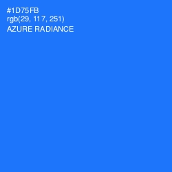 #1D75FB - Azure Radiance Color Image