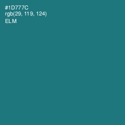 #1D777C - Elm Color Image