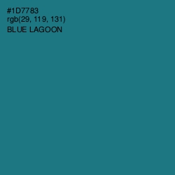 #1D7783 - Blue Lagoon Color Image