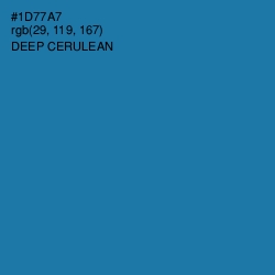 #1D77A7 - Deep Cerulean Color Image