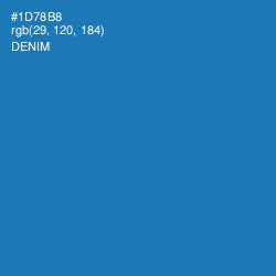 #1D78B8 - Denim Color Image