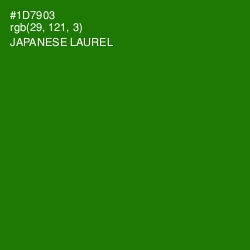 #1D7903 - Japanese Laurel Color Image