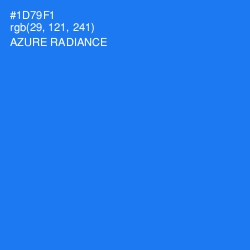 #1D79F1 - Azure Radiance Color Image