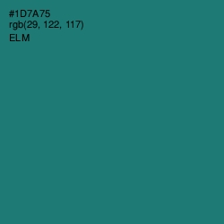 #1D7A75 - Elm Color Image