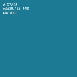 #1D7A95 - Matisse Color Image