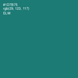 #1D7B75 - Elm Color Image