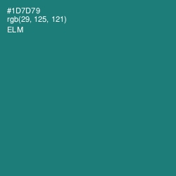 #1D7D79 - Elm Color Image