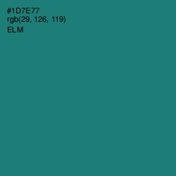 #1D7E77 - Elm Color Image