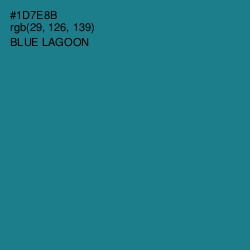 #1D7E8B - Blue Lagoon Color Image