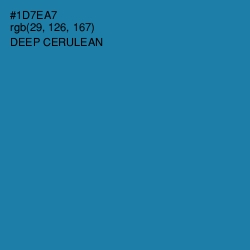 #1D7EA7 - Deep Cerulean Color Image