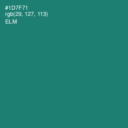 #1D7F71 - Elm Color Image