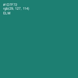 #1D7F72 - Elm Color Image