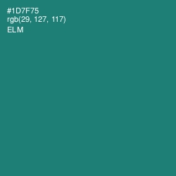 #1D7F75 - Elm Color Image