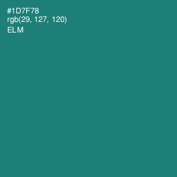 #1D7F78 - Elm Color Image