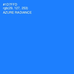 #1D7FFD - Azure Radiance Color Image