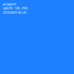 #1D80FF - Dodger Blue Color Image