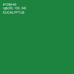 #1D8440 - Eucalyptus Color Image