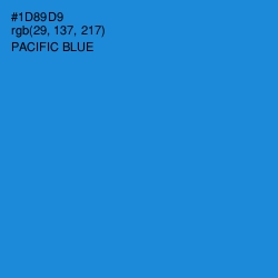 #1D89D9 - Pacific Blue Color Image