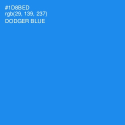 #1D8BED - Dodger Blue Color Image