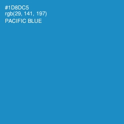 #1D8DC5 - Pacific Blue Color Image