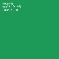 #1D9A58 - Eucalyptus Color Image