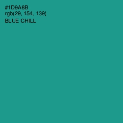 #1D9A8B - Blue Chill Color Image