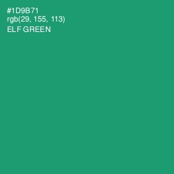#1D9B71 - Elf Green Color Image
