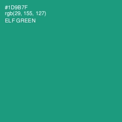 #1D9B7F - Elf Green Color Image