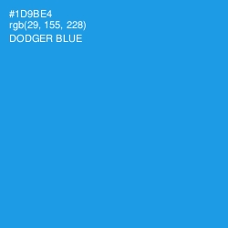#1D9BE4 - Dodger Blue Color Image