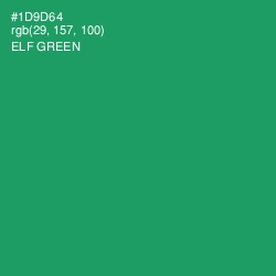 #1D9D64 - Elf Green Color Image
