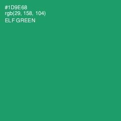#1D9E68 - Elf Green Color Image