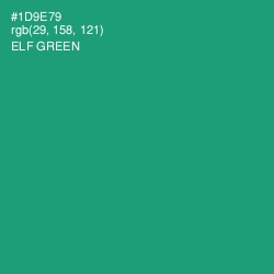 #1D9E79 - Elf Green Color Image