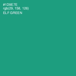 #1D9E7E - Elf Green Color Image