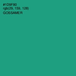 #1D9F80 - Gossamer Color Image