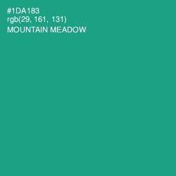 #1DA183 - Mountain Meadow Color Image