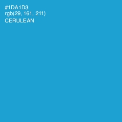 #1DA1D3 - Cerulean Color Image