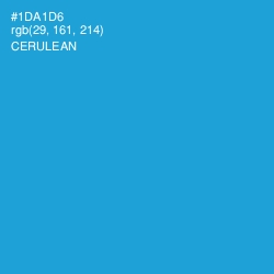 #1DA1D6 - Cerulean Color Image