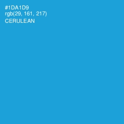 #1DA1D9 - Cerulean Color Image