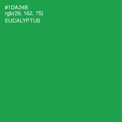 #1DA24B - Eucalyptus Color Image